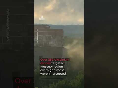 Explosions and large fires following Ukrainian attacks on Russia