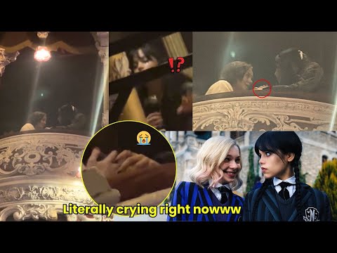 Jenna Ortega holding Emma Myers’s hand while crying at Chappell Roan's concert in Dublin??!