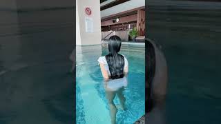 tiktok terbaru maria Vania di kolam renang jadi basah YouTube shorts #short #mariavania