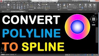 How to Convert Polyline to Spline in AutoCAD 2018