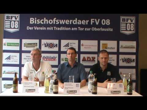 Pressekonferenz 2. Spieltag I Bischofswerdaer FV 08 : BSG Chemie Leipzig (1:0)