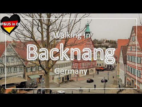【Backnang】🇩🇪Walking in Backnang Germany / Walking Tour / Day trip from Stuttgart