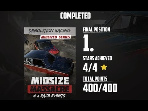 WRECKFEST Walkthrough Gameplay Part 37 - MIDSIZE MASSACRE