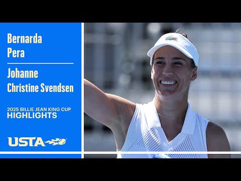 Bernarda Pera vs. Johanne Christine Svendsen Highlights | 2025 Billie Jean King Cup