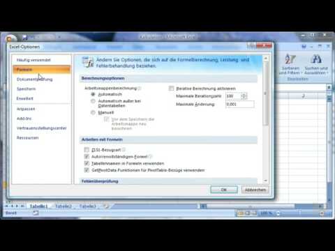 excel-2007 grundlagen die-arbeitsumgebung