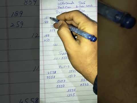 8th February 2023 - pick3 pick4 lottery prediction for today all states USA and Canada