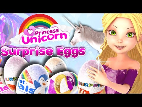Princess Unicorn Surprise Eggs Video
