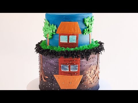 STRANGER THINGS upside down world CAKE- Rosie's Dessert Spot