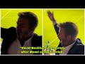 David Beckham's reaction when Lionel Messi scored a stunning free kick goal against FC Dallas