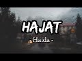 Hajat Haida Lirik