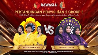 Download lagu BABAK PENYISIHAN 2 GRUP E - UNIVERSITAS SRIWIJAYA VS UNIVERSITAS GALUH mp3