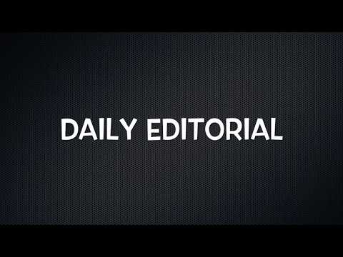 Daily Editorial 🗞-Vocabulary & Current affairs Video