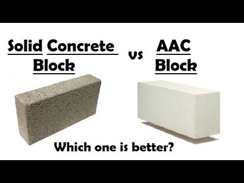 Difference between AAC Blocks and Solid Concrete Blocks