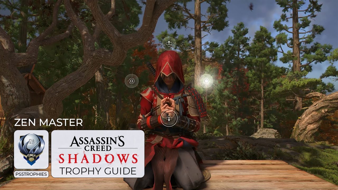 Assassin's Creed Shadows Zen Master Trophy Guide | All 22 Kuji-Kiri Locations - YouTube