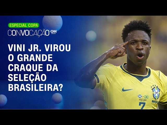 VINI JR. ASSUME O COMANDO! Atacante vira o grande nome do Brasil | Convocação CNN