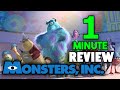 1 Minute Review Monsters Inc 2001