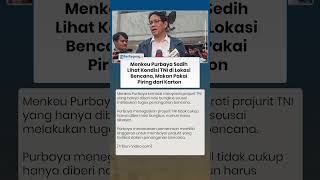 Menkeu Purbaya Sedih Lihat Kondisi TNI di Lokasi Bencana, Maka Pakai Piring dari Karton