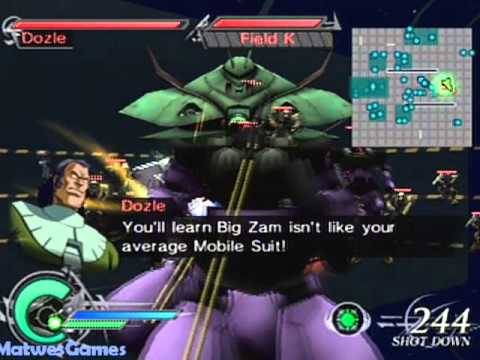 Dynasty Warriors: Gundam 2 (PS2) - Amuro Ray I - Mission 04 - Big Zam's Last Stand