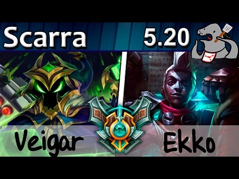 Scarra - Veigar vs Ekko - Mid - Master S5 | 410