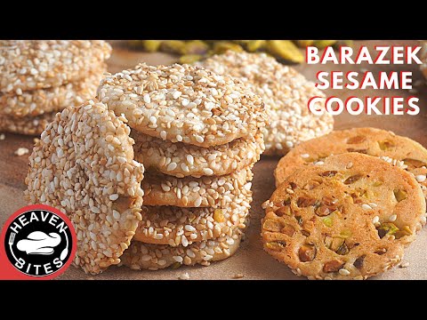 You will never stop eating these Barazek Sesame Cookies middle eastern style. Eid cookies recipes