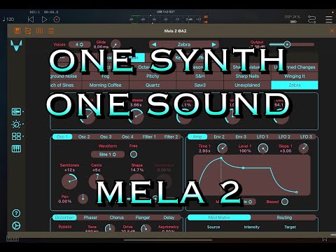 One Synth One Sound - #3 Mela 2 Synth & FX by Nikolozi - Zebra - Spectacular Pad