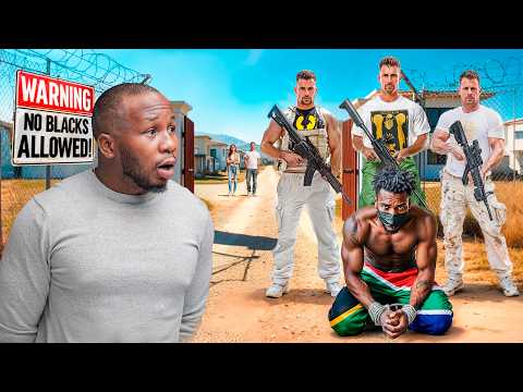 inside the white only town in South Africa... no blacks allowed to enter