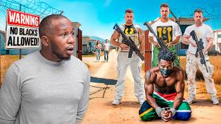 inside the white only town in South Africa... no blacks allowed to enter