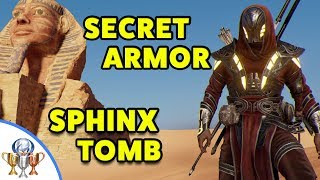 Assassin's Creed Origins - Sphinx SECRET Tomb - How to Get Legendary ISU ARMOR  in Sphinx Mystery