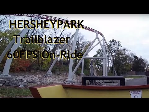 Hersheypark Trailblazer 60FPS POV HD Roller Coaster On-Ride Front Seat GoPro Family Friendly Video