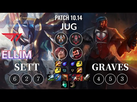 T1 Ellim Sett vs Graves Jungle - KR Patch 10.14