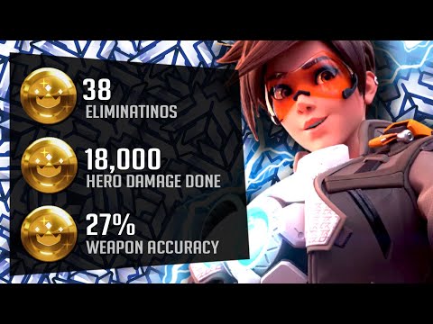 DANTEH TOP 500 DPS TRACER - 38 ELIMS! [ OVERWATCH SEASON 26 ]