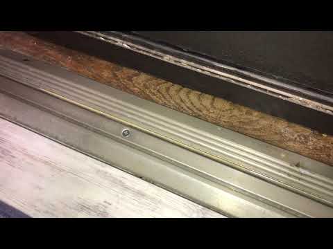 Door Threshold Rubber Seal Installation
