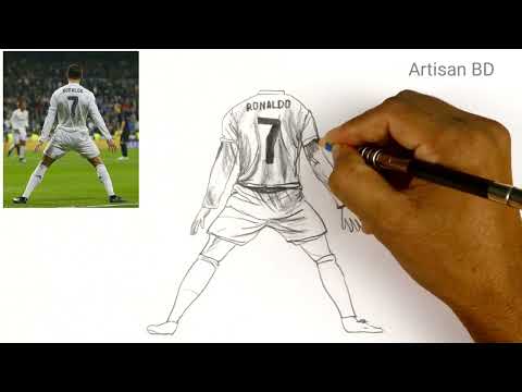 How to Draw Cristiano Ronaldo / Cr7 From Qatar World Cup 2022