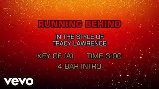 Tracy Lawrence - Running Behind (Karaoke)