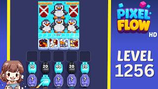 Pixel Flow Level 1256 Solution Walkthrough