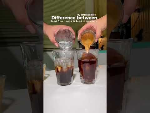 Difference between Americano & Long blacks
