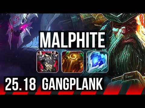 MALPHITE vs GANGPLANK (TOP) | NA Master | 25.18