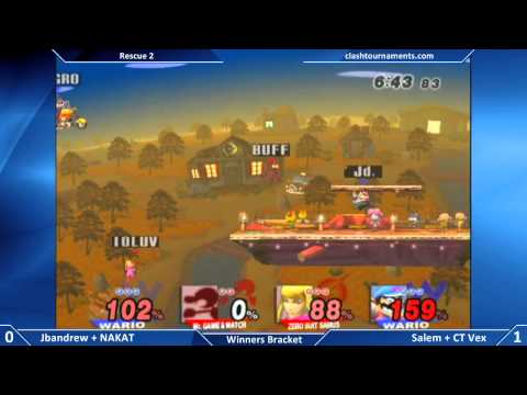 Rescue 2 SSBB - Salem + CT Vex vs Jbandrew + NAKAT