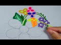Hand Embroidery Exclusive Flower Design With Easy Embroidery Stitch By Rose World