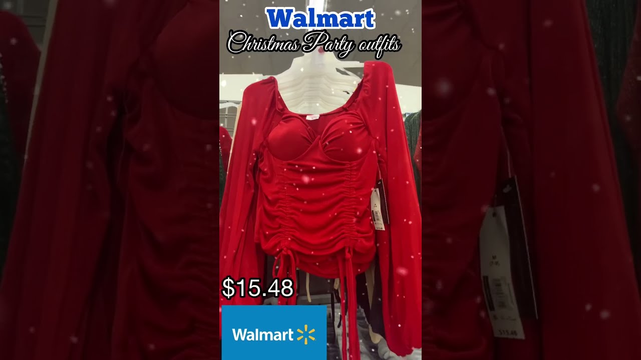 WALMART || ❤️🎄Christmas Party Tops • Outfits • NEW in! Day 7 ShopTilWeDropDecember ❤️🎄