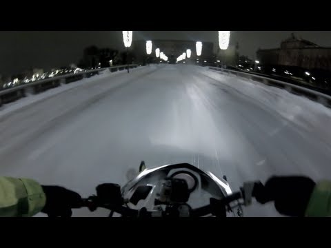 Urban Snowmobile Ride in Stockholm - Daniel Bodin 2012