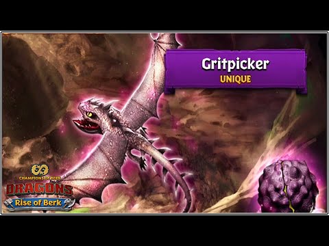 NEW UNIQUE DRAGON GRITPICKER (SMOTHERING SMOKEBREATH) | DRAGONS: RISE OF BERK