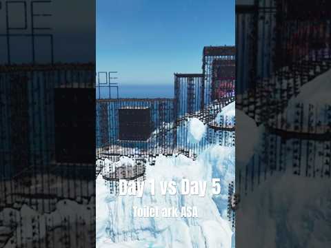 #asa #theisland #ark #pvp #unofficial day 1 vs day 5 | Toilet Ark ascended Pvp