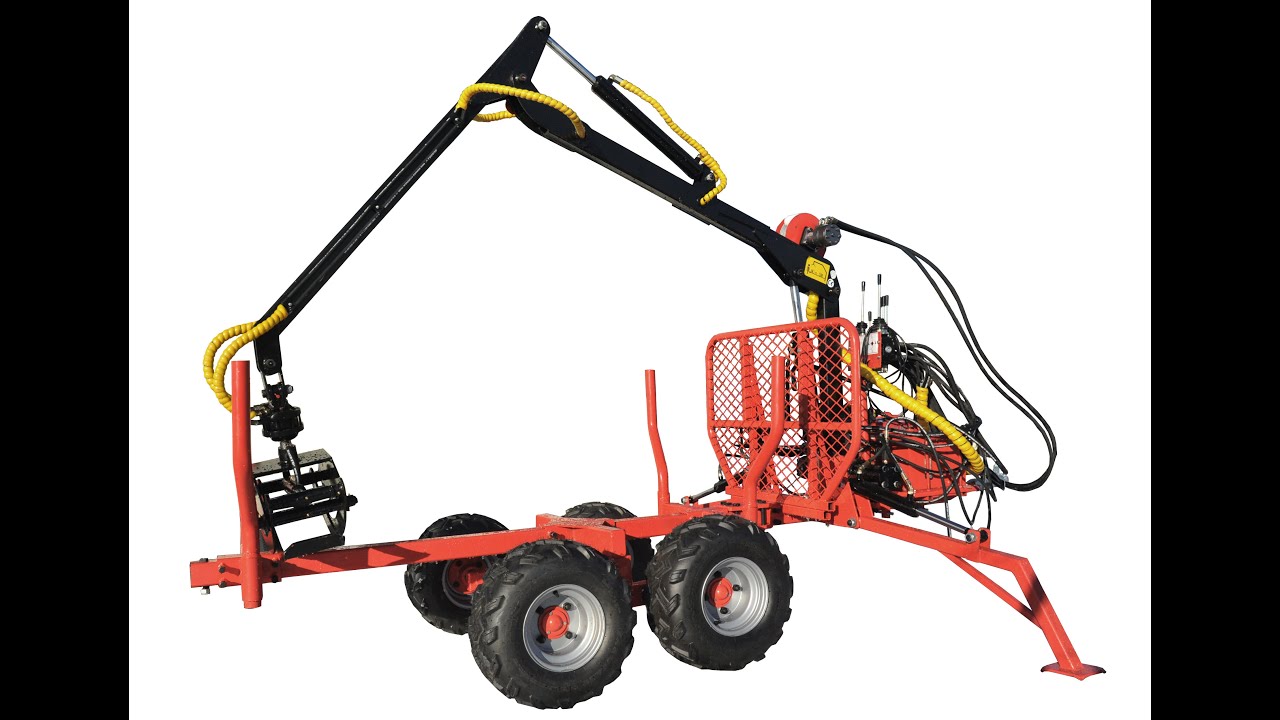 Dźwig do drewna ATV LT1500 + ładowacz + przyczepa HDS 1,5T www.TRAKTOR.com.pl