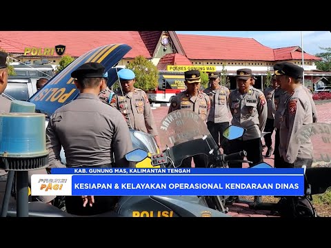 KAPOLRES GUNUNG MAS CEK KENDARAAN DINAS OPERASIONAL