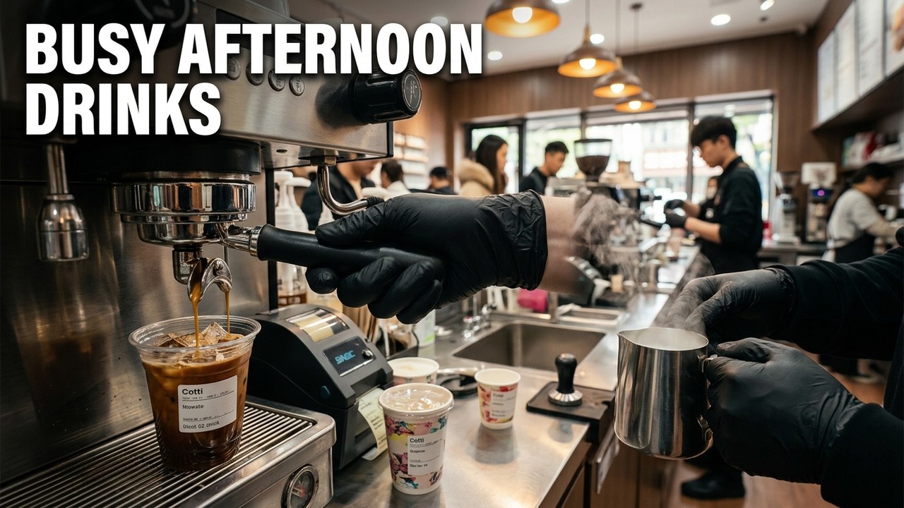 Busy Afternoon Drink Orders | Cafe ASMR#asmr #coffee #pov