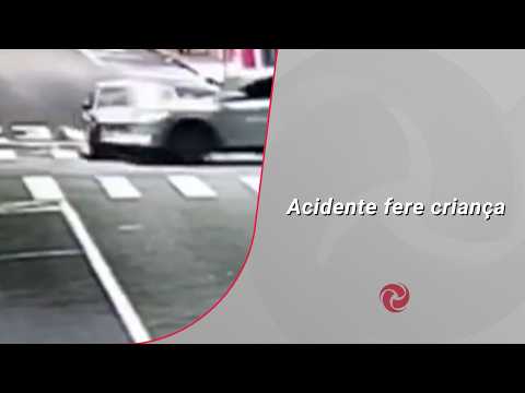 Acidente fere criança