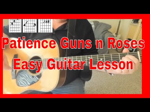 Patience Guns n Roses Easy Guitar Lesson Tutorial