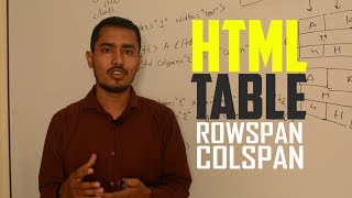 HTML Table| Colspan Rowspan| HSC | ICT School