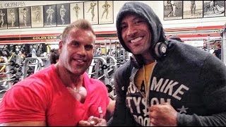 Jay Cutler Arms Workout At Gold's Gym With Dwayne "The Rock" Johnson